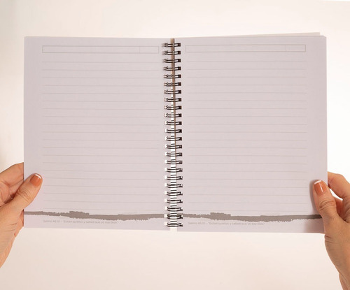 Imagen 3 de 6 de Cuaderno Con Versículo Rayas Neutro