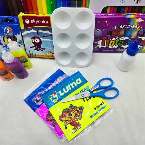 Mega Kit Arte Niños Set Infantil + Dib Para Pintar Superman