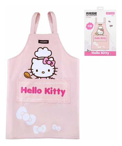 Delantal Chefmade Hello Kitty 100% Algodón Con Caja De  Bbh1