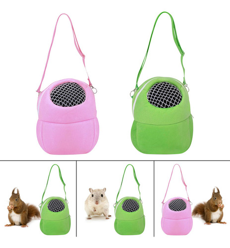 2x Bolsa De Transporte Para Hámster De Viaje Para Mascotas,