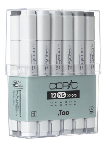 Marker-12 Color Set Ng - Neutral Gray