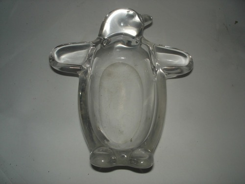 Cenicero De Cristal Vannes France En Forma De Pinguino