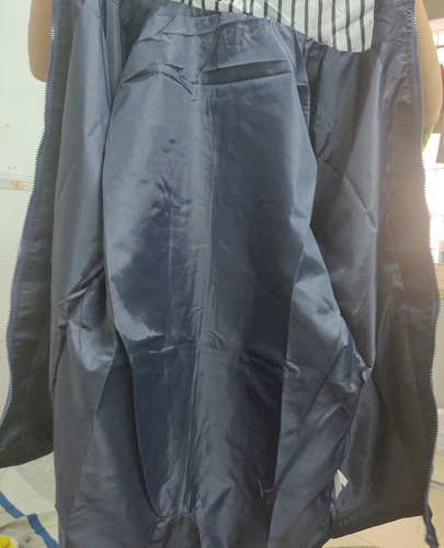 Gabardina Dama Color Sólido Forro Rompevientos Con Capucha