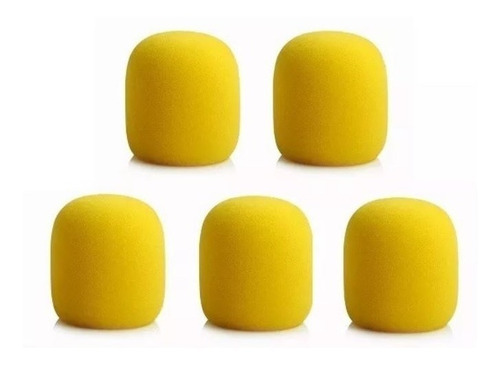 Imagem 1 de 2 de Kit 5 Espuma Para Microfone De Mão Sm58