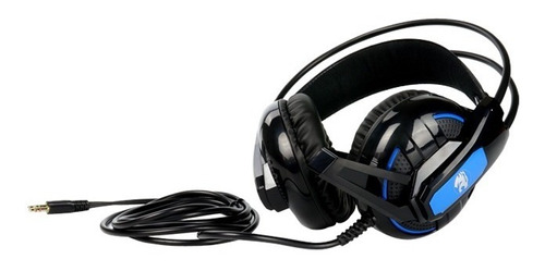 Audífonos Gamer Micrófono Diadema Ajustable Con Sonido 4d Color Negro