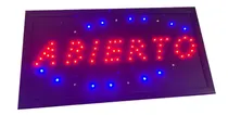 Comprar Cartel Abierto Led Luminoso Luces Movimiento Comercio Local