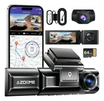 Comprar Azdome M550 | Dashcam | Camara Frontal Interior Trasera | Kit Cable De Monitoreo 24 hrs
