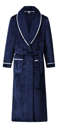 Bata De Ducha Tipo Kimono Con Solapa Gruesa, Bata De Baño De