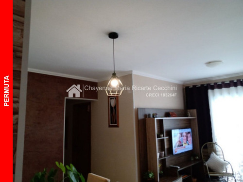 Imagem 1 de 20 de Ótimo Apartamento Com 70 M² No Condomínio Flores Do Lago Em Jundiaí - Sp - Permuta - Ap00365 - 68976967
