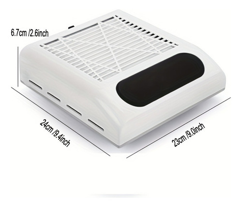 Colector De Polvo De Uñas Eléctrico Ajustable De 80 W