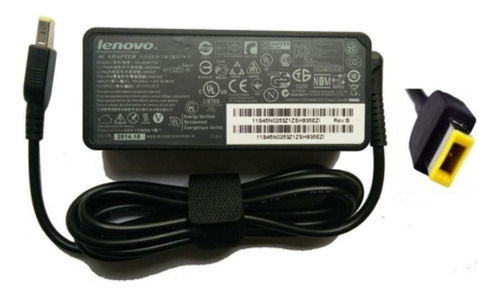 Cargador Lenovo 20v/2.25a/45w  Plug Rectangular 