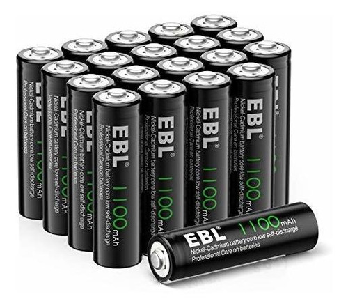 Pilas Recargables Solares Ebl Aa 1100mah Ni-cd (20uds)