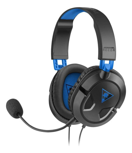 Turtle Beach Headset Gamer Recon 50p Preto E Azul