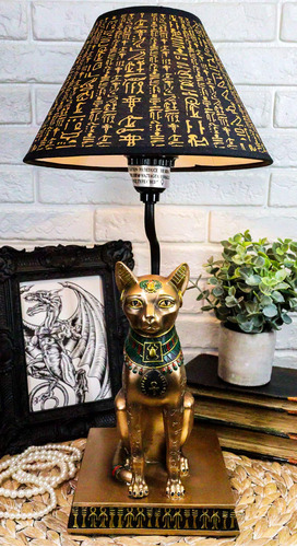 Antigua Iluminacion Clasica Egipcia Diosa Ubasti Bastet Cat