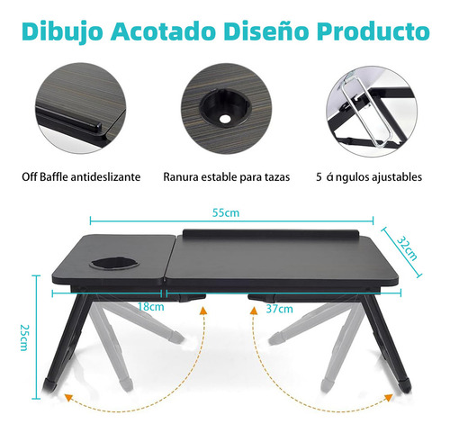 Escritorio Para Laptop 5 Alturas Ajustables Escuela Familia