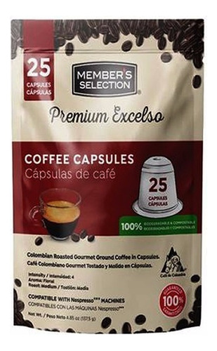 Cápsulas De Café Premium Excelso