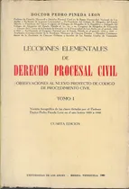 Comprar Lecciones Elementales De Derecho Procesal Civil    3 Tomos