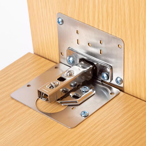 4 Placas 9*9cm Reparadoras Bisagra Armario Con Tornillos