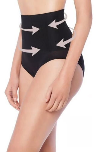 Faja Reductora C/sin Pierna Enterito Short 1 Y 2 Seleccion Negro Empetua S