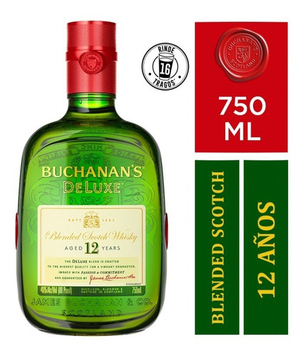 Buchanan's Whisky Escocés - 12 Años 750ml