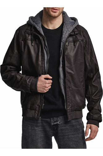 Wantdo Chaqueta De Cuero Militar Aviador