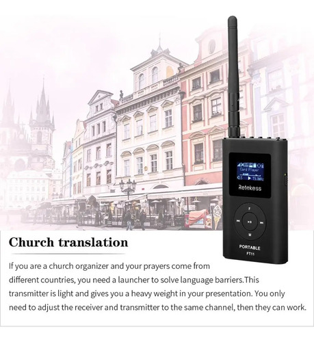 Microfones Transmissores Fm Ft11, Transmissão Mic Sem Fio