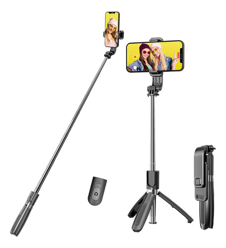 Mini Tripode/selfie Stick Rotacion 360 + Control Remoto