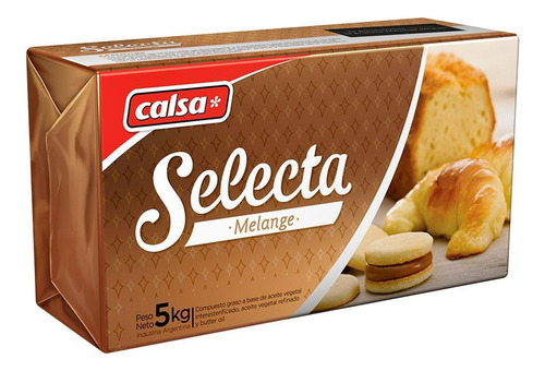 Margarina Con Manteca Premium 5 Kg Selecta Melange Calsa