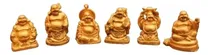 Comprar Set 6 Mini Budas Sonrientes Feng Shui Budismo Decoración