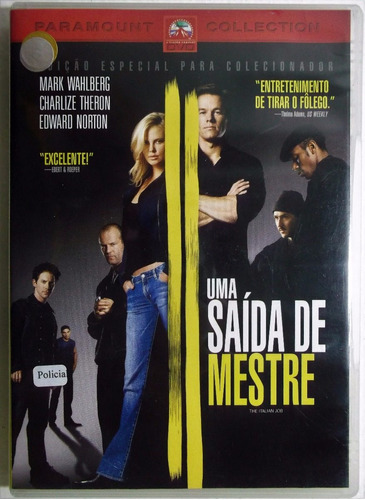 Dvd Uma Saída De Mestre Original Mark Wahlberg Edward Norton