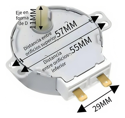 Motor Giratorio Microondas 5/6 Rpm 4w 220v Universal