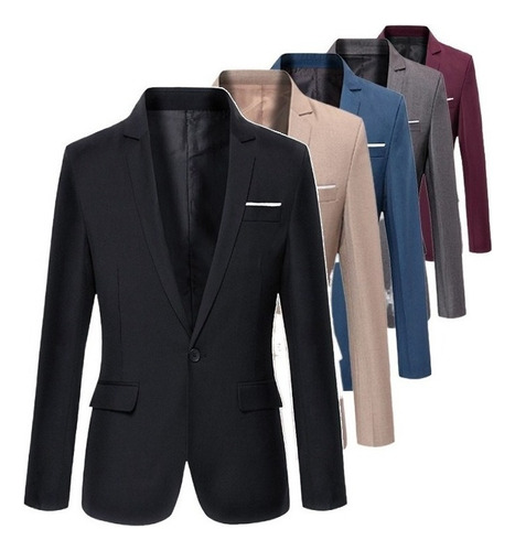 Trajes For Caballero Blazer De Una Pieza Casual [u]