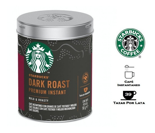 Café Instantaneo Premium Starbucks Dark Roast