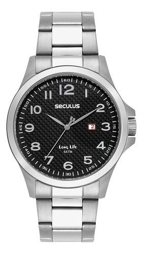 Relógio Seculus Masculino Ref: 44152g0svna1 Casual Prateado