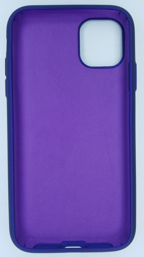 Carcasa iPhone Morada + Lamina De Vidrio Para Pantalla