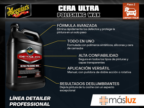 Cera Líquida 1gal Ultra Polishing Wax Todo En 1 Meguiar's