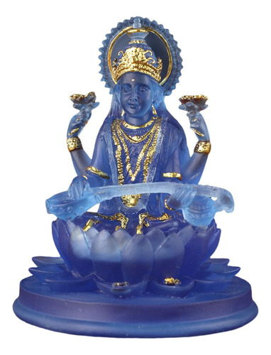 Estatuillas De La Diosa Hindú Saraswati Sentado Sobre Loto