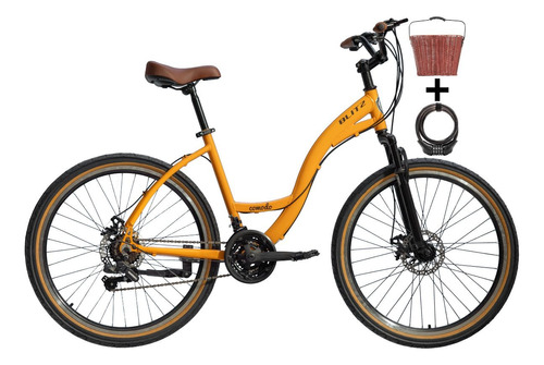 Promoção Bicicleta 26 Blitz Comodo Urbana 21v + Acessórios