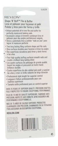 Pulidor De Uñas Revlon Beauty Tools Shape 'n Buff (paquete D