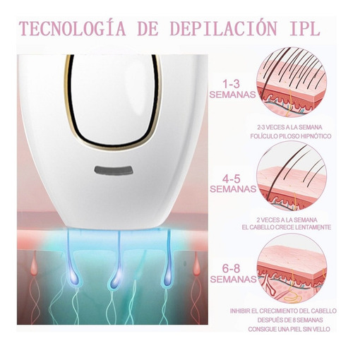 Depiladora De Luz Pulsada A Laser Permanente Ipl Indolor
