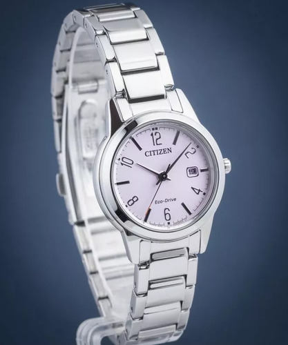 Citizen Dress Classic Dial Lila Fe1241-71z ........ Dcmstore Correa Plata Bisel Plata