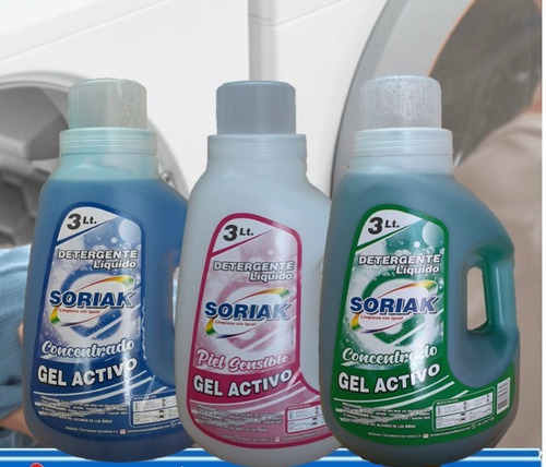 Tripack Detergente Gel Activo Concentrado + Envio Gratis 9lt