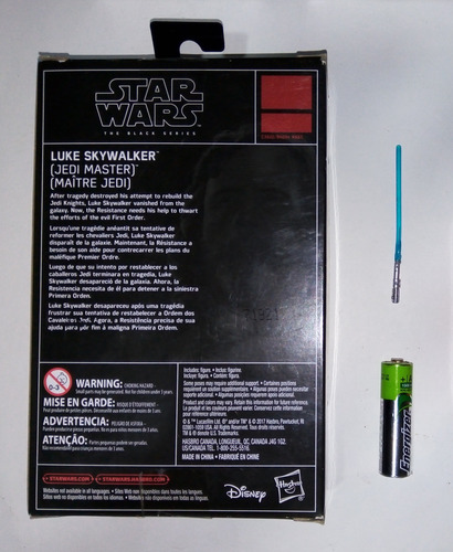 Luke Skywalker Jedi Master Black Series 3.75 Pulg + Sable (Usado)