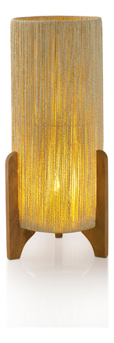 Luminária De Piso Chão Abajur Decorativo Para Sala De Estar Palha Castanho