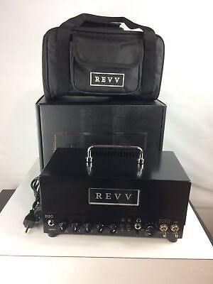Revv D20 Lunchbox Guitar Tube Amplifier Head, Black Eea