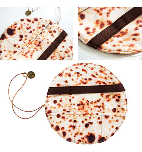 2 Estuche Para Lápices Enrollado Con Forma De Tortilla,