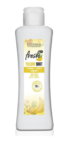 Salerm Shampoo Para Rizos Biokera Yellow Shot, Rulos Vegano