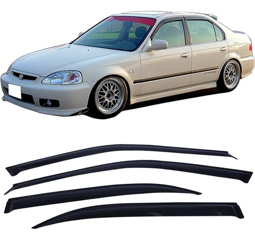 Windows Visor Civic 96 97 98 99 00 Jdm Coupe 4 Puertas