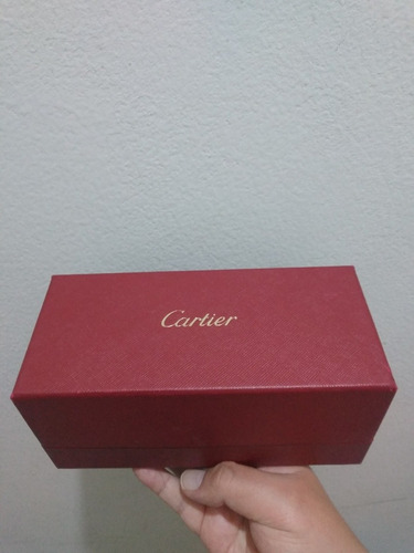 Caja De Lentes Cartier Tamaño Grande Original Con Su Manual