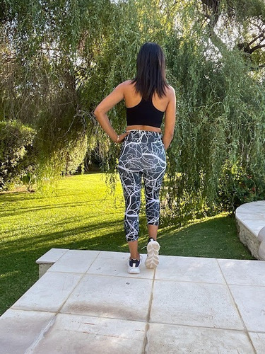 Imagen 5 de 10 de Calzas Capri Mujer Lycra Vaplex Sublimado Sport Fitness